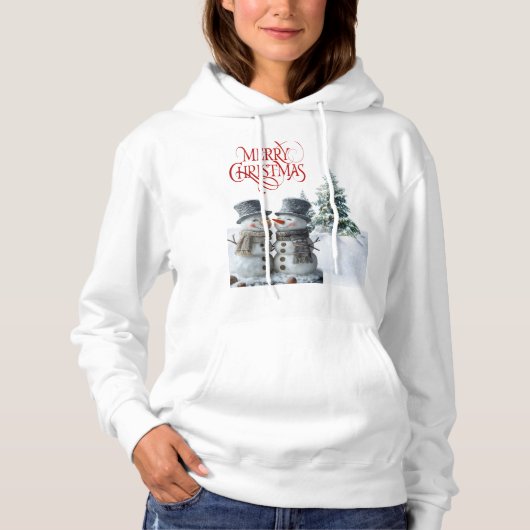 Vrolijk kerstfeest hoodie (Voorkant)