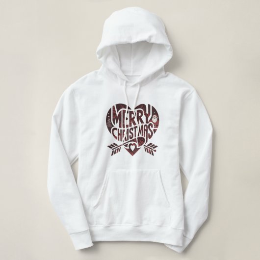 Vrolijk kerstfeest hoodie (Design voorkant)