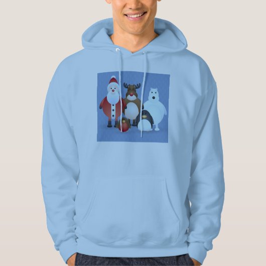 Vrolijk kerstfeest hoodie (Voorkant)