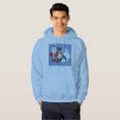 Vrolijk kerstfeest hoodie (Voorkant volledig)