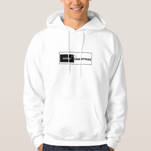 Vrolijk kerstfeest hoodie (Voorkant)