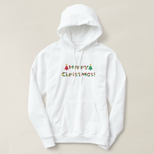 Vrolijk kerstfeest! hoodie (Design voorkant)