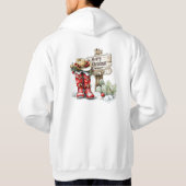 Vrolijk kerstfeest hoodie (Achterkant)