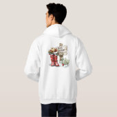 Vrolijk kerstfeest hoodie (Achterkant volledig)