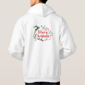 Vrolijk kerstfeest hoodie (Achterkant)