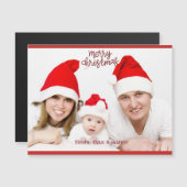 Vrolijk kerstfeest, horizontale foto met namen (Voorkant / Achterkant)