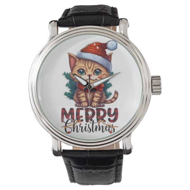 Vrolijk kerstfeest horloge (Voorkant)