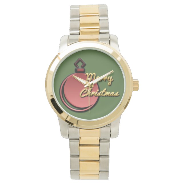 Vrolijk kerstfeest, horloge, te koop! horloge (Voorkant)