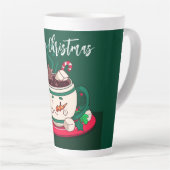 Vrolijk Kerstfeest Hot Chocolate Snowman Mok (Rechterhoek)