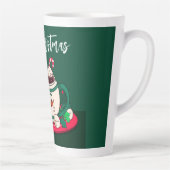 Vrolijk Kerstfeest Hot Chocolate Snowman Mok (Rechts)