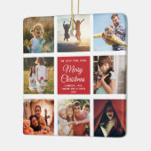 Vrolijk kerstfeest houden we van je mama Foto Coll Keramisch Ornament (Links)