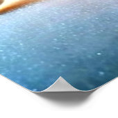 Vrolijk Kerstfeest - Huis afbeelding in de kerstti Poster (Hoek)