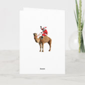 Vrolijk Kerstfeest Hump Day Santa & Camel Feestdagen Kaart (Achterkant)