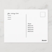 Vrolijk kerstfeest Hyvää joulua Fins Briefkaart (Achterkant)