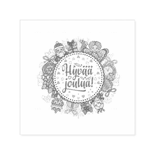 Vrolijk kerstfeest Hyvää joulua Fins Zelfinktende Stempel (Design)