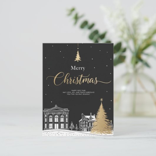 Vrolijk kerstfeest I Briefkaart (Staand voorkant)