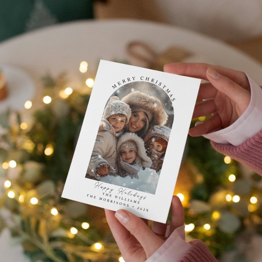 Vrolijk Kerstfeest I Happy Holiday Photo Holiday K Feestdagenkaart