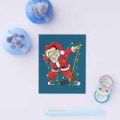 Vrolijk kerstfeest Ice Hockey Dabbing Santa Claus Flyer (Enkel)