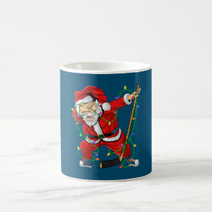 Vrolijk kerstfeest Ice Hockey Dabbing Santa Claus Koffiemok
