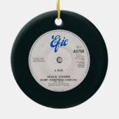 Vrolijk Kerstfeest Iedereen Kerstboom Ornament (Achterkant)