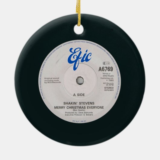 Vrolijk Kerstfeest Iedereen Kerstboom Ornament (Achterkant)