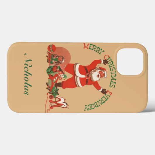 Vrolijk kerstfeest, iedereen!  kerstman Case-Mate iPhone case (Achterkant (horizontaal))
