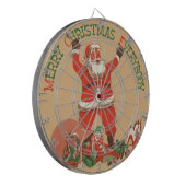 Vrolijk kerstfeest, iedereen!  kerstman dartbord (Voorkant Links)