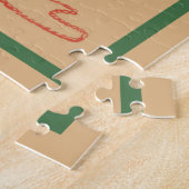 Vrolijk kerstfeest, iedereen!  kerstman legpuzzel (Zijkant)