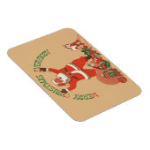 Vrolijk kerstfeest, iedereen!  kerstman magneet (Rechterzijde)