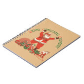 Vrolijk kerstfeest, iedereen!  kerstman notitieboek (Linkerzijde)