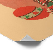 Vrolijk kerstfeest, iedereen! kerstman poster (Hoek)