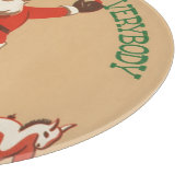 Vrolijk kerstfeest, iedereen!  kerstman snijplank (Hoek)