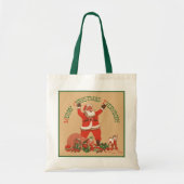 Vrolijk kerstfeest, iedereen!  kerstman tote bag (Voorkant)