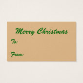 Vrolijk kerstfeest, iedereen! kerstman visitekaartje (Achterkant)