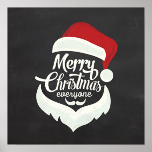 Vrolijk kerstfeest iedereen poster
