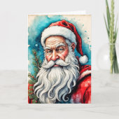 Vrolijk Kerstfeest Iedereen van de Kerstman Feestdagen Kaart (Voorkant)