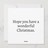 Vrolijk kerstfeest iedereen, van de Kerstman Feestdagenkaart (Achterkant)