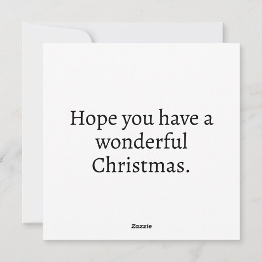 Vrolijk kerstfeest iedereen, van de Kerstman Feestdagenkaart (Achterkant)