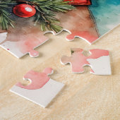 Vrolijk kerstfeest iedereen, van de Kerstman Legpuzzel (Zijkant)