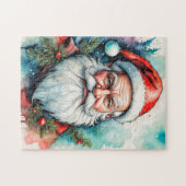 Vrolijk kerstfeest iedereen, van de Kerstman Legpuzzel (Horizontaal)