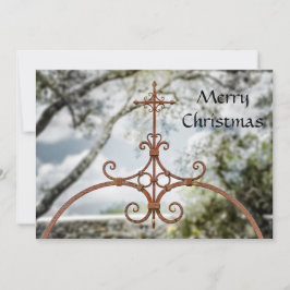 Vrolijk kerstfeest, IJzeren kruis, Vakantiekaart Feestdagenkaart