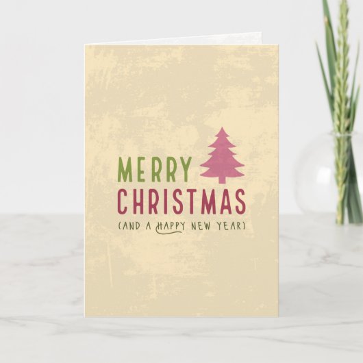 Vrolijk kerstfeest - Ik beloof dat ik nog steeds h Kaart (Voorkant)