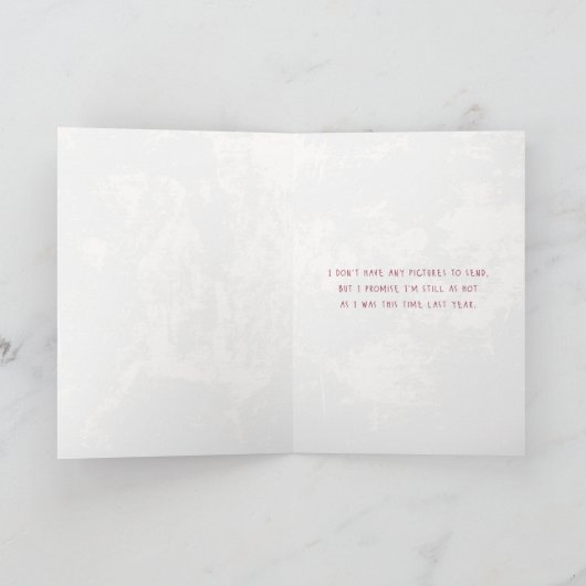 Vrolijk kerstfeest - Ik beloof dat ik nog steeds h Kaart (Binnen)