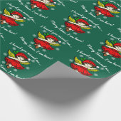 Vrolijk kerstfeest, ik ben hier cadeaupapier (Hoek)