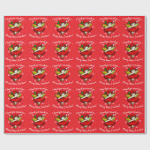 Vrolijk kerstfeest, ik ben hier cadeaupapier (Vlak)