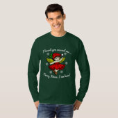 Vrolijk kerstfeest Ik ben hier met lange mouwen T-shirt (Voorkant volledig)