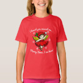 Vrolijk kerstfeest, ik ben hier t-shirt (Voorkant)