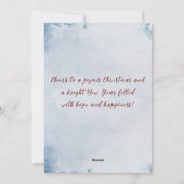 Vrolijk kerstfeest Ik Gelukkig Nieuwjaar Kerstman  Feestdagenkaart (Achterkant)