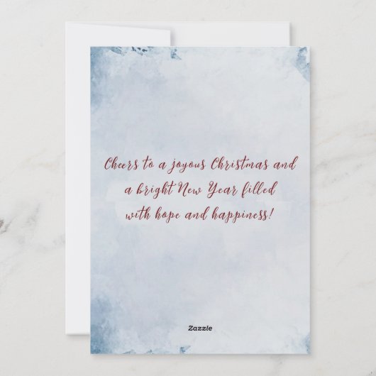 Vrolijk kerstfeest Ik Gelukkig Nieuwjaar Kerstman  Feestdagenkaart (Achterkant)