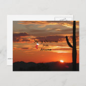 Vrolijk kerstfeest in Arizona Feestdagenkaart (Voorkant / Achterkant)